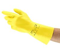 Ansell AlphaTec 87-190 Guantes de Trabajo Multiusos, Extra Fino Diseño con Magnífica Sensibilidad Táctil, Forro con Flocado Algodón, Talla S (12 Pares)