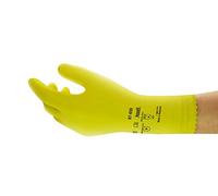 Ansell Alphatec 87-650 Guantes de Trabajo Multiusos, Resistencia Química, Destreza y Sensibilidad Táctil, Fino y Flexible Diseño, Talla L (12 Pares)