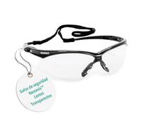 Ansell KleenGuard Nemesis Gafas de Seguridad Antiempañantes, Puente Nasal Flexible, Diseño Ligero y Envolvente para Construcción, Tiro, Exterior e Industria - Transparente, 1 Par (Paquete de 2)