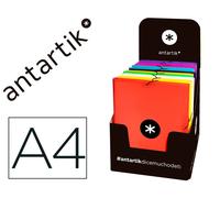 Antartik Carpeta de gomas con tres solapas, colores surtidos