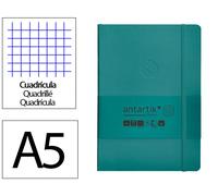 Antartik Cuaderno A5 Tapa Blanda Hojas Cuadriculadas Verde Aguamarina 80 Hojas 80 gr FSC
