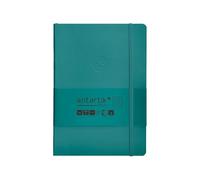 Antartik CUADERNO CON GOMILLA NOTES TAPA BLANDA A5 HOJAS RAYAS VERDE AGUAMARINA 80 HOJAS 80 GR FSC