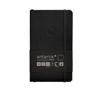 Antartik CUADERNO CON GOMILLA NOTES TAPA BLANDA A6 HOJAS LISAS NEGRO 100 HOJAS 80 GR FSC