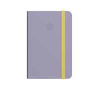 Antartik CUADERNO CON GOMILLA NOTES TAPA DURA A4 HOJAS LISAS MORADO Y AMARILLO 100 HOJAS 80 GR FSC