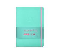 Antartik CUADERNO CON GOMILLA NOTES TAPA DURA A5 HOJAS CUADRICULA ROSA Y TURQUESA 100 HOJAS 80 GR FSC