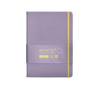 Antartik Cuaderno con gomilla notes tapa dura a5 hojas lisas morado y amarillo 100 hojas 80 gr fsc.