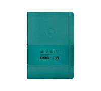 Antartik CUADERNO CON GOMILLA NOTES TAPA DURA A5 HOJAS LISAS VERDE AGUAMARINA 100 HOJAS 80 GR FSC