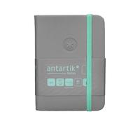 Antartik Cuaderno con gomilla notes tapa dura a7 hojas lisas gris y turquesa 80 hojas 80 gr fsc.