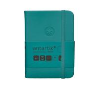 Antartik CUADERNO CON GOMILLA NOTES TAPA DURA A7 HOJAS LISAS VERDE AGUAMARINA 80 HOJAS 80 GR FSC