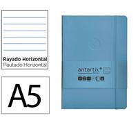 Antartik Notes Cuaderno A5 Tapa Blanda Hojas Rayadas Azul Claro 80 Hojas 80gr FSC