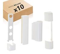 Ante bellum Juego de fundas para ventana de PVC para Siegenia-Aubi Favorit, color blanco