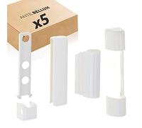 Ante bellum Juego de fundas para ventana de PVC para Siegenia-Aubi Favorit, color blanco