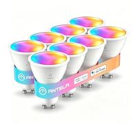 ANTELA Bombilla LED Inteligente WiFi GU10 RGB Regulable 5W 400lm