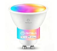 ANTELA Bombilla LED Inteligente WiFi GU10 RGB Regulable 5W 400lm