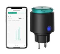 ANTELA Enchufe Inteligente WiFi Exterior IP44 con Monitor de Energía 16A