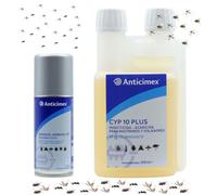 Anticimex | Pack CIPERGEN y GERMIOL | Insecticida Profesional Interior y Exterior | Concentrado con Cipermetrina y Bomba Descarga Total | Elimina Mosquitos, Cucarachas, Chinches y Más