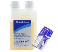 Anticimex | Pack Gel Cucarachas y CIPERGEN | Insecticida Profesional de Interior y Exterior | Gel de Acción Retardada + Concentrado con Cipermetrina | Elimina Colonias y Previene Reinfestacion