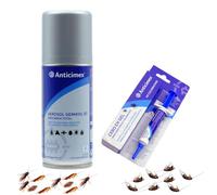 ANTICIMEX | Pack Trampa Cucarachas | Gel Insecticida de Acción Retardada + Bomba Descarga Total | Elimina Colonias Desde el Nido y Actúa en Zonas Ocultas | Seguro y Fácil de Usar