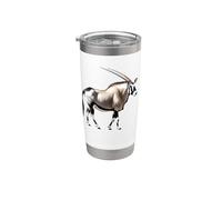 Antílope Oryx de Gemsbok Vaso térmico de acero inoxidable de doble pared