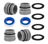 ANTOBLE Manguera de piscina de 38 mm, adaptador para pantalones, kit de conversión de 40 mm a DN40 (1 1/2 pulgadas) para Intex, Coleman & Hayward Pool Hose Adapter 4560