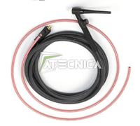 Antorcha De Soldadura Tig 17V 140A Con Válvula Trafimet Cable 4 MT Hook 10-25 MM