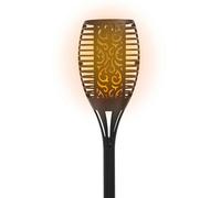 Antorcha Solar LED Efecto Llama KORPASS - Sensor crepuscular: Encendido automático de las luces durante la noche - Medida ø72x510 mm - Temperatura de luz: Cálida 1800K - Paneles solares de alta eficie