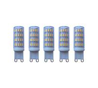 ANTYX Bombilla de luz LED 12v, G9 Base, 5W 63LED 4014, 400-450 lúmenes, Blanco cálido 3000K / 6000K Blanco frío, for RV Camper Marina, luz Solar y conexión a la Red de AC/DC 12-24 voltios Paquete de