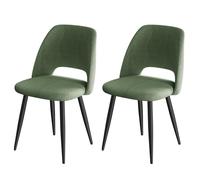 ANVOFONG Sillas de Comedor Pack 2,Sillas de Cocina de Pana,Verde