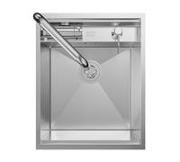 ANW HOME Fregadero Cocina 1 Seno 40x50 cm, Acero Inoxidable 304