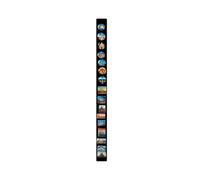 Anwicar Pizarra Magnética - Tablero magnético 100x6 cm - Ideal para imanes y notas - Pizarra magnética para escribir - incl. kit de montaje - Negro