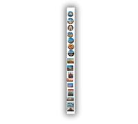 Anwicar Pizarra Magnética - Tablero magnético de 100x6 cm - Ideal para imanes y notas - Pizarra magnética para escribir - incl. kit de montaje - Blanco