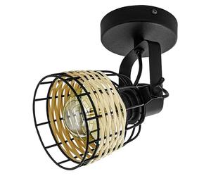 Anwick Regleta (40 W, Negro/Ratán, E27, 1 ud.)