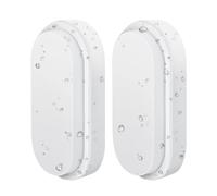 ANWIO 2 Unidades Plafón LED Cuadrado Impermeable 14W, IP54 Blanco Neutro 4000K Aplique Exterior LED, 980lm, Baño Cocina Pasillo Garaje o Taller, Ø190*48mm.