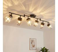 ANWIO Lamparas de Techo de Cristal,Lampara Pasillo Techo Cristal con 1 E14 Base,Lampara Techo Crystal,Lámpara Colgante Moderna para Entrada,Cocina,Comedores,Dormitorio(Sin Bombilla)