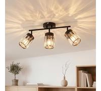 ANWIO Lamparas de Techo de Cristal,Lampara Pasillo Techo Cristal con 1 E14 Base,Lampara Techo Crystal,Lámpara Colgante Moderna para Entrada,Cocina,Comedores,Dormitorio(Sin Bombilla)