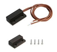 Aoje-Link RC-39 - Interruptor magnético para puerta con cable, sensor de ventana para control de acceso y sistema de alarma antirrobo, color negro