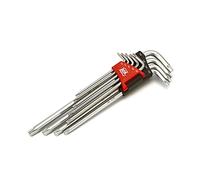 AOK Conjunto de llaves Allen Torx cortas profesionales de 9 piezas