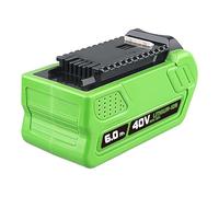 Aokicase Batería de repuesto para Greenworks 40 V, para herramientas eléctricas 29462 29252 20202 22262 25312 25322 20642 22272 27062 21242, batería de iones de litio de 6.0 Ah (6000 mAh, 1 unidad)
