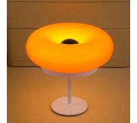 AoLa Lámpara de donut Lámpara de mesa LED naranja Batería Lámpara de mesa táctil recargable por USB Lámpara de cabecera inalámbrica regulable pilas Luces nocturnas regulables táctiles,Naranja