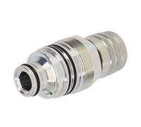 Aolidsive 6679837 Reemplazo de Acoplador Rápido Hidráulico Macho de Cara Plana para S130 S150 S160 S175 S185 46 Mm Rosca de Acero de Aleación