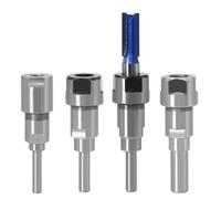 Aolidsive Adaptador de Mandril de Extensión de Broca de Enrutador, Extensor de Vástago de Acero Al Carbono, Vástago de 6 Mm a 12 Mm para Máquina de Grabado y Recortadora (C)