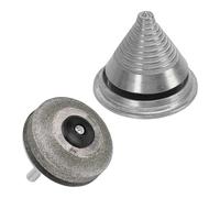 Aolidsive Afilador Equilibrador de Cortacésped, Herramienta de Mantenimiento de Cortador de Metal Duradero de Grano 100 para Cortacésped y Equipos de Jardín