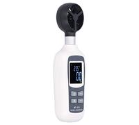 Aolidsive Anemómetro, Mini Medidor Digital de Velocidad del Viento, Anemómetro de Mano de Plástico con Pantalla LCD, 0,4 a 30,0 M/s, 5 Unidades, para Uso en Exteriores Náuticos de Energía Eólica