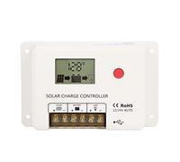 Aolidsive Controlador de Carga Solar PWM, Panel Solar LCD con Chip de Alta