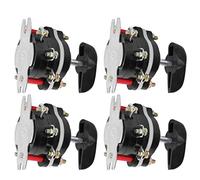 Aolidsive Controlador Rotativo Universal de Leva, 10A 3 Polos 4 Vías | Estabilidad de contacto de aleación de plata, control de motor de montaje en panel, conmutación de circuito de equipo de