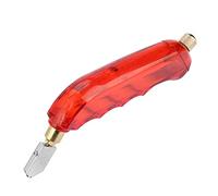 Aolidsive Cortador de Vidrio Profesional, Rueda de Carburo de Tungsteno, Diseño Ergonómico para Corte de Vidrio y Minerales, Depósito de Aceite Interno para Cortes Precisos (rojo)