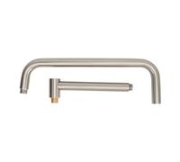 Aolidsive Extensión de Brazo de Ducha Extensión de Cabezal de Ducha de Acero Inoxidable con Tubo Giratorio en Forma de S G1 2 Montaje en Pared Conexión de 13 Pulgadas para Ajuste del Cabezal de de
