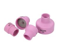 Aolidsive Juego de Vasos de Soldadura de Cerámica Kit de Lentes de Gas de Alúmina WP-17 18 26 1,6 Mm con Combinación Multimodelo de Cerámica Resistente a Altas Temperaturas para Soplete de