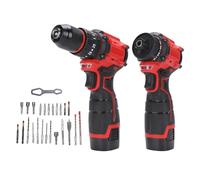 Aolidsive Kit Combinado de Taladro Inalámbrico y Destornillador de Impacto de 16,8 V, Pequeño y Liviano con Luz LED 3 Baterías, para Ensamblaje de Muebles, Gabinetes, Reparaciones (Enchufe UE 230V)