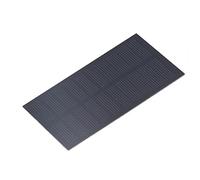 Aolidsive Panel Solar Pequeño, Módulo de Células Solares de Silicio Monocristalino 1W 5V para Carga de Batería de 3,7V, Panel de Cargador Solar Portátil para Proyectos de Bricolaje Uso de Estudio Al